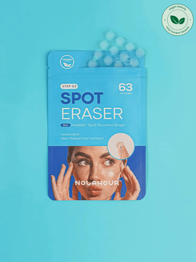 Nolahour Spot Eraser Blue - Step 2 – Transparent patch treatment for popped acne, absorbing pus and promoting healing.