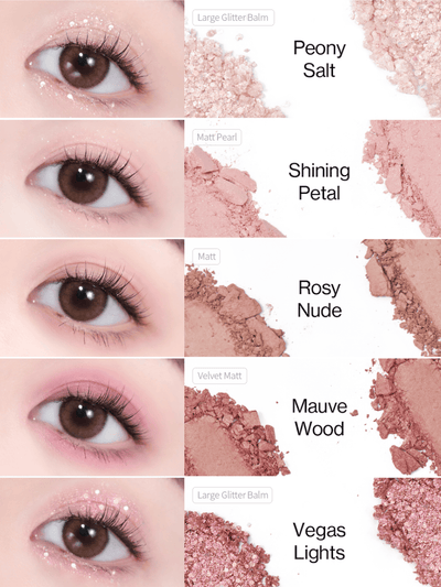 Glitterpedia Oogpalet N°5 All of Dusty Rose 