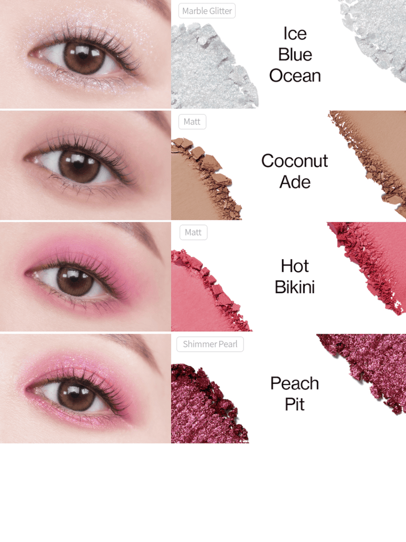 Glitterpedia oogpalet nr. 7 All of Peach Ade 