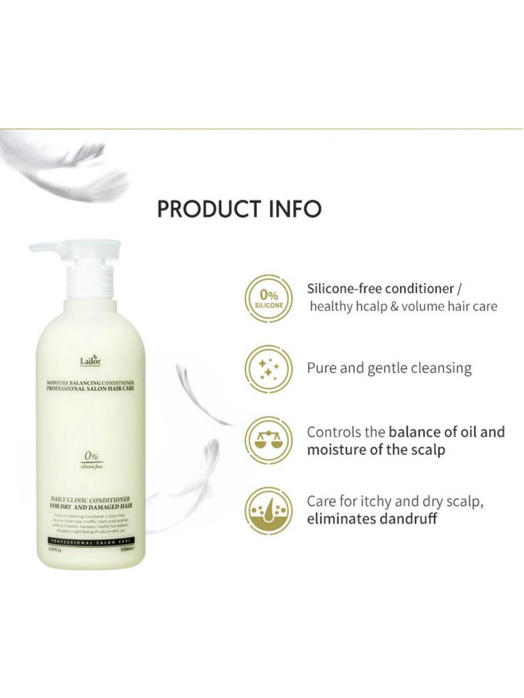 Lador | Moisture Balancing Conditioner | Rose Korean Beauty