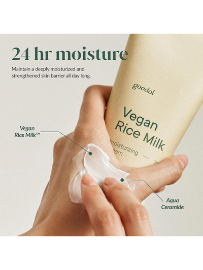 Vegan rijstmelk hydraterende crème 