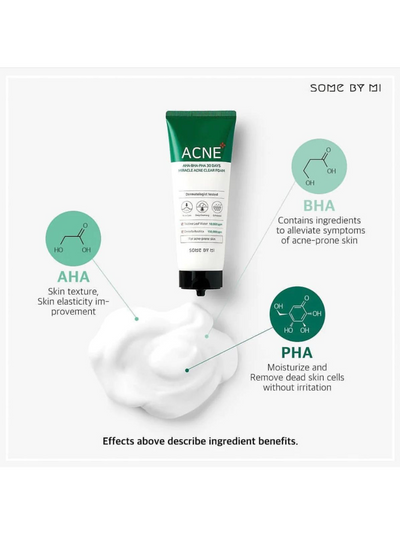 AHA BHA PHA 30 Days Miracle Acne Clear Foam