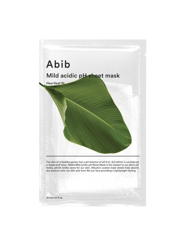 ABIB | Mild Acidic pH Sheet Mask - Heartleaf Fit